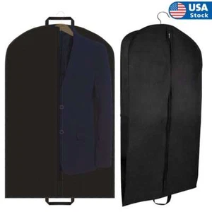 Handle Garment Bag Travel Suit Dress Storage Clear Cover Zipper Coat Carrier Bag - Picture 1 of 16