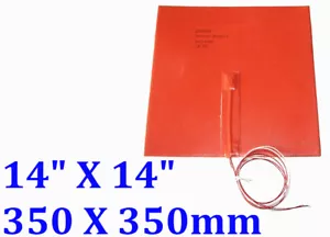 14" X 14" 350 X 350mm 800W w/ 3M NTC100K Factory Sale CE UL JSRGO Heater - Picture 1 of 12