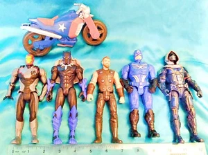 5 - Marvel Avengers Mech Strike Taskmaster Iron Man Panther 6" Action Figures - Picture 1 of 5