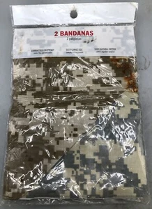 Camouflage Bandana Tan Brown ACU Pattern Package Contains Extra Large Bandanas - Picture 1 of 3
