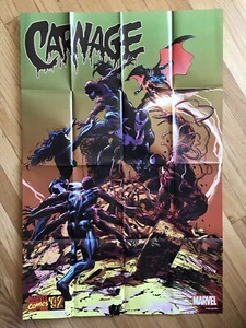 MARVEL Carnage #3 di Mike Deodoto (2015) POSTER PROMO 24x36 Venom - Foto 1 di 2
