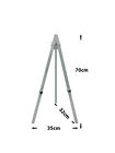 Tripod Table top display Easel wedding picture photo stand A1 White black silver