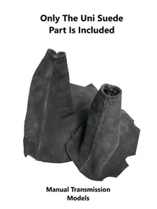 For Corvette C6 2005-2013 Blue Stitch Uni Suede Manual E-Brake Shift Boot Cover - Picture 1 of 5