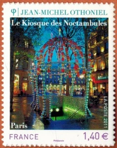 2011-Klebemarke-Othoniel-Le Kiosque des Noctambules-Art-Gemälde-Stamp.Yt.525 - Bild 1 von 1