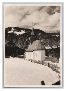 Hirschegg im Winter 1956 - Kirche Kleinwalsertal - Altes Foto 1950er - Picture 1 of 2