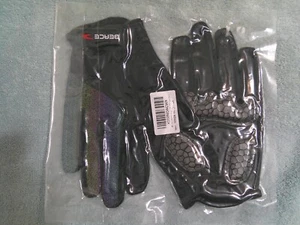 Beace - Sz Large - Cycling Gloves with Iridescent Night Glow Full Finger - New - Picture 1 of 6