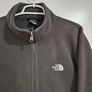 North Face Jacket - Men's XL - Black Fleece Mock Neck Full Zip Outdoor - Picture 1 of 6
