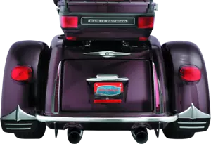 Kuryakyn Rear Mud Flaps For Trikes Chrome - Picture 1 of 3