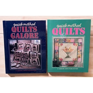 Quick Method Quilts and Quilts Galore Pattern Book Lot Leisure Arts 31 Projects - Picture 1 of 21