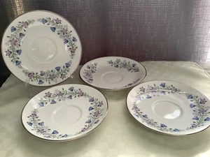 Spode Bone China Maytime 5 5/8” Saucer Plates Set of 4 Y8081 - Picture 1 of 14