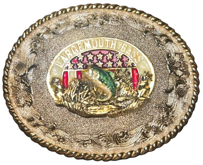 Raintree 1978 boca grande bajo hebilla de cinturón - latón  Foto 1 de 4