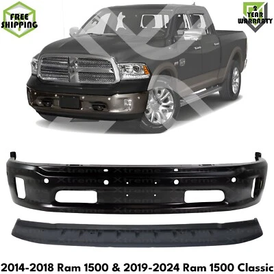 Front Bumper Face Bar Primed Kit For 2014-2018 Ram 1500 & 2019-2024 1500 Classic - Image 1 of 4