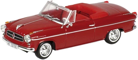 Borgward Isabella 1957 Coupe Cabrio 1959 Red, MINICHAMPS 1/43 Ed. Ltda. 2016u - Image 1 of 1