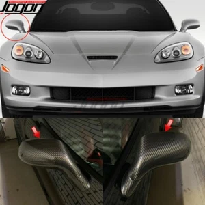 Carbon For CORVETTE C6 ZR1 Z06 427 Hatchback 2005-13 Side Mirror Cap Cover Shell - Picture 1 of 10