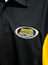 Bristol Motor Speedway NASCAR Irwin Tools Night Race Emp. Issued XL Polo Shirt 