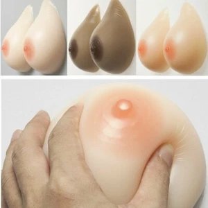 A-G Cup Silicone Soft Fake Boobs Enhancer Mastectomy Realistic Breast Forms Lot - Picture 1 of 17