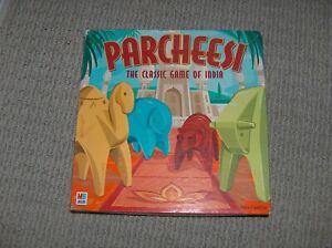 Parcheesi The Classic Game of India 2001 Milton Bradley Board Game Complete