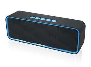 Wireless Bluetooth Speaker With Aux/usb/tf Card Slotoutdoor Portable Stereo Spea - Picture 1 of 8