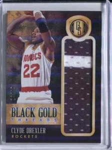 2013-14 Panini Gold Standard #71 Clyde Drexler hilos de oro negro #/49 - Imagen 1 de 2