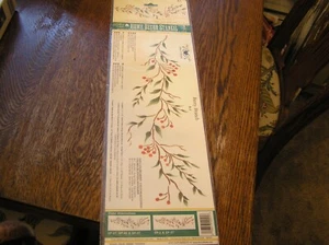 Stencil Ease Home Decor Stencil #B~5 BRANCO D'ABERRY 5,25 x 16 3/8" Ripeti ~~NUOVO CON SCATOLA! - Foto 1 di 5