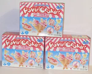 X3 KRACIE Popin' Cookin' Diy Candy for Kids Cake Kit 0.9 Ounce Japanese Tanoshii - Picture 1 of 3