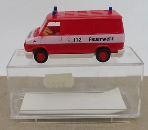 Micro Praline HO 1/87 Fiat Ducato Pompiers Feuerwehr 112 #83208 In Box - Picture 1 of 8