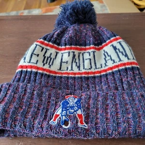 New Era New England Patriots NFL Fleece Lined Winter Hat vintage limited edition - Picture 1 of 3
