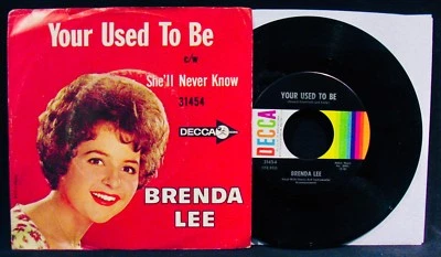 BRENDA LEE-Your Used To Be & She'll Never Know-Picture Sleeve & 45-DECCA #31454 - Image 1 of 2