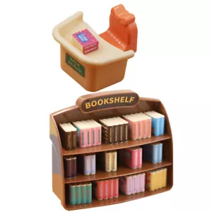 1 Set Doll Chair Decor Wooden Chair Model Toy Decorative Miniature Craft Decor - Picture 1 of 12
