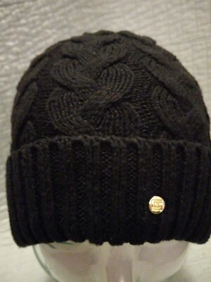 Gorra gorro tejido negro OS Liz Claiborne para mujer Foto 1 de 4