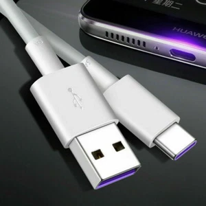 5A Huawei P30 Pro P20 P10 Mate 20 10 Fast Type C USB Charger Cable Lead - Picture 1 of 5