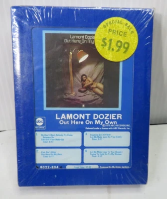 Lamont Dozier Out Here on My Own 8-Track Tape 1973 ABC Records M 8022-804 Sealed - Image 1 of 4
