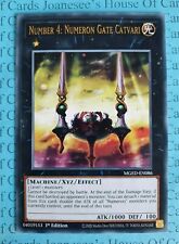 Number 4: Numeron Gate Catvari MGED-EN086 Gold Rare Yu-Gi-Oh Card 1st Edit New