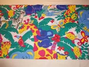 Tenda Valance Vintage Palo Top Brillante Animale Stampa Tropicale 94"'w x 17" l - Foto 1 di 3