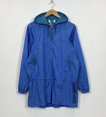 Vintage Columbia Rain Coat Windbreaker Jacket Women’s Size L Blue Top Hiking - Image 1 of 4