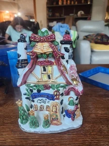 KMart Blizzardpoint Café Céramique Thé Lite Bougie Maison Décoration Noël 9" Occasion - Photo 1/8