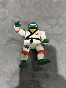Vintage 1992 TMNT Karate Choppin Mike Smash Em Bash Em Ninja Turtles Figure - Picture 1 of 3