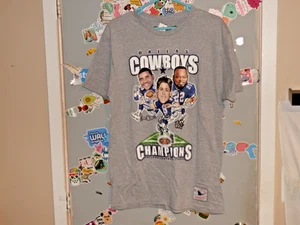 NWT Men's Dallas Cowboys Champs Mitchell & Ness Throwback Large *Smith, Aikman+ - Picture 1 of 5