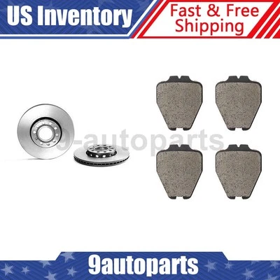 Brembo Front Brake Kit Disc Rotors Ceramic Pads for 1999 Audi A4 Quattro - Image 1 of 4