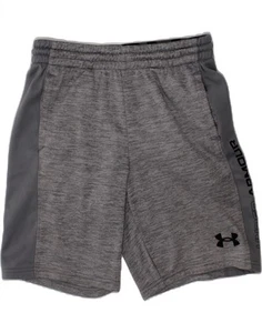 UNDER ARMOUR Boys Graphic Sport Shorts 11-12 Years Large Grey Colourblock DO16 - Picture 1 of 3