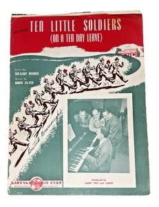 Ten LIttle Soldiers On A Ten Day Leave Sheet Music 1942 World War II - Picture 1 of 3