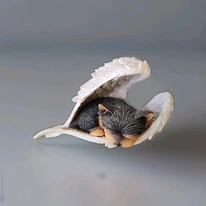 ASPCA Pawprints From Heaven Yorkies Leave Pawprints On Our Hearts Angel Wings - Imagen 1 de 4