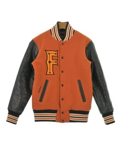NEIGHBORHOOD Varsity Jackets OrangexBlack (Approx. M) 2200575568020 - Picture 1 of 7
