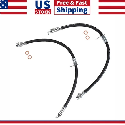 2x Front Left & Right Brake Hose Brake Line For 2007-2011 Toyota Camry Foto 1 de 4