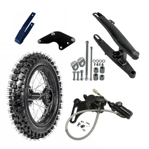 14" Rear Wheel Swing Arm 90/100-14 Tire Disc for Pit Bike Apollo SSR 110cc 125cc - Picture 1 of 8