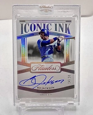 Bo Jackson 2024 Panini Impecable Tinta Icónica Autógrafo II-BJ/20 BO KNOW BASEBALL Foto 1 de 2