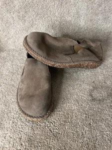 Birkenstock Callan Gray Taupe Suede Leather Size 42 W/11-11.5 M/9-9.5 - Picture 1 of 8