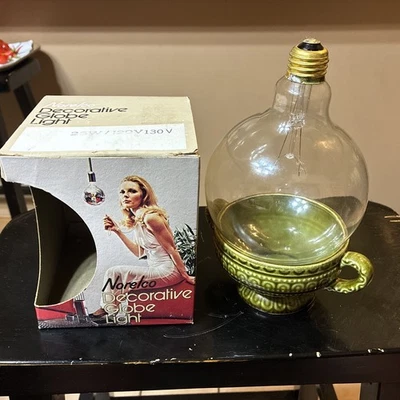 Vintage Norelco 25W Clear 5" Diameter Decorative Globe Light Bulb Old Stock RARE - Image 1 of 4