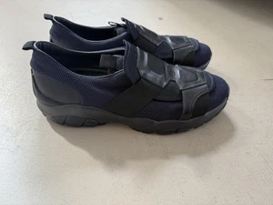 Salvatore Ferragamo Navy Mesh Trekking Sneakers 10 NEW - Picture 1 of 5