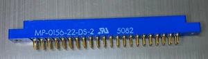 MOLEX MP-0156-22-DS-2 2X22 44 Pin Randverbinder Doppelwischer Gold NEU - Bild 1 von 2